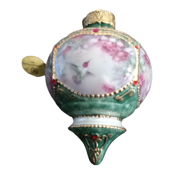Anna's Hummingbird Christmas Ornament Bradford Exchange Lena Liu 1998 Bird Flora - Picture 5 of 12